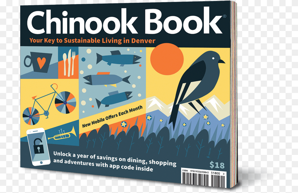 Mockup Denver 1 Chinook Book Cost, Publication, Animal, Bird, Blackbird Free Transparent Png
