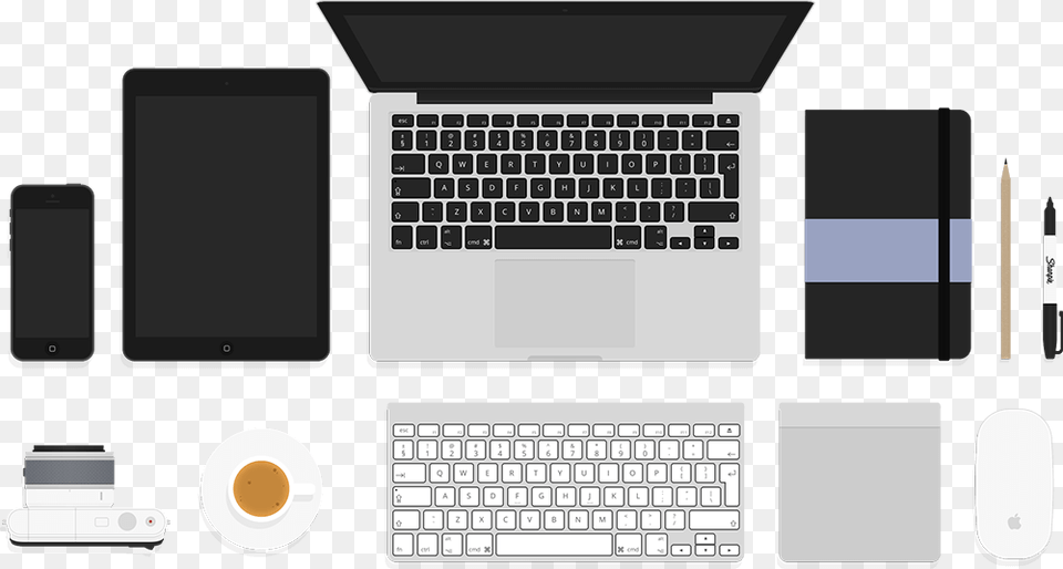 Mockup Flat Design Apple Mouse, Computer, Electronics, Laptop, Pc Png Image