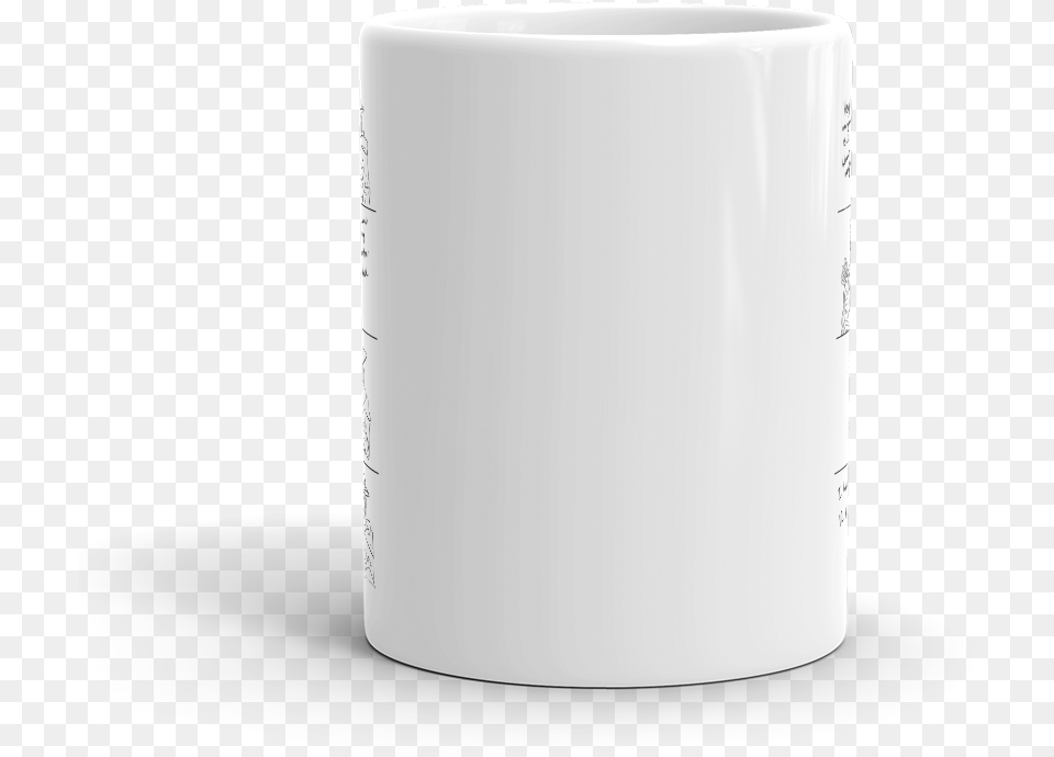 Mockup Mug Front View, Cup, Cylinder, Pottery, Art Free Png Download