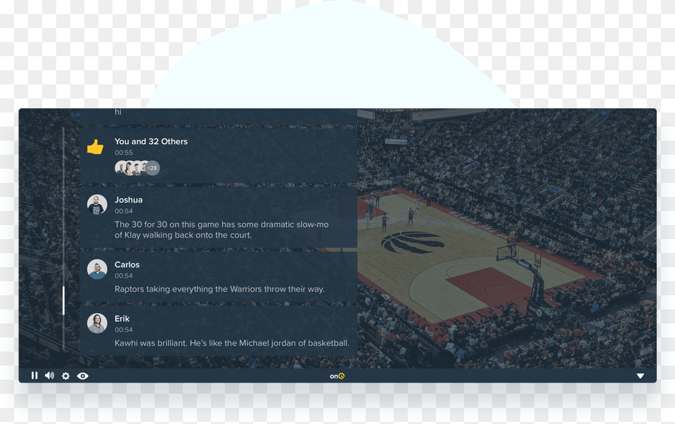 Mockup Of The Onq S Online Hangout Feature Soccer Specific Stadium, Person, Text, Computer, Electronics Free Transparent Png