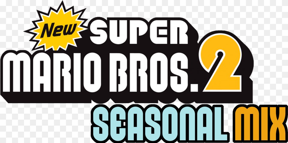Mod New Super Mario Bros New Super Mario Bros 2 Logo, Scoreboard, Text Free Png
