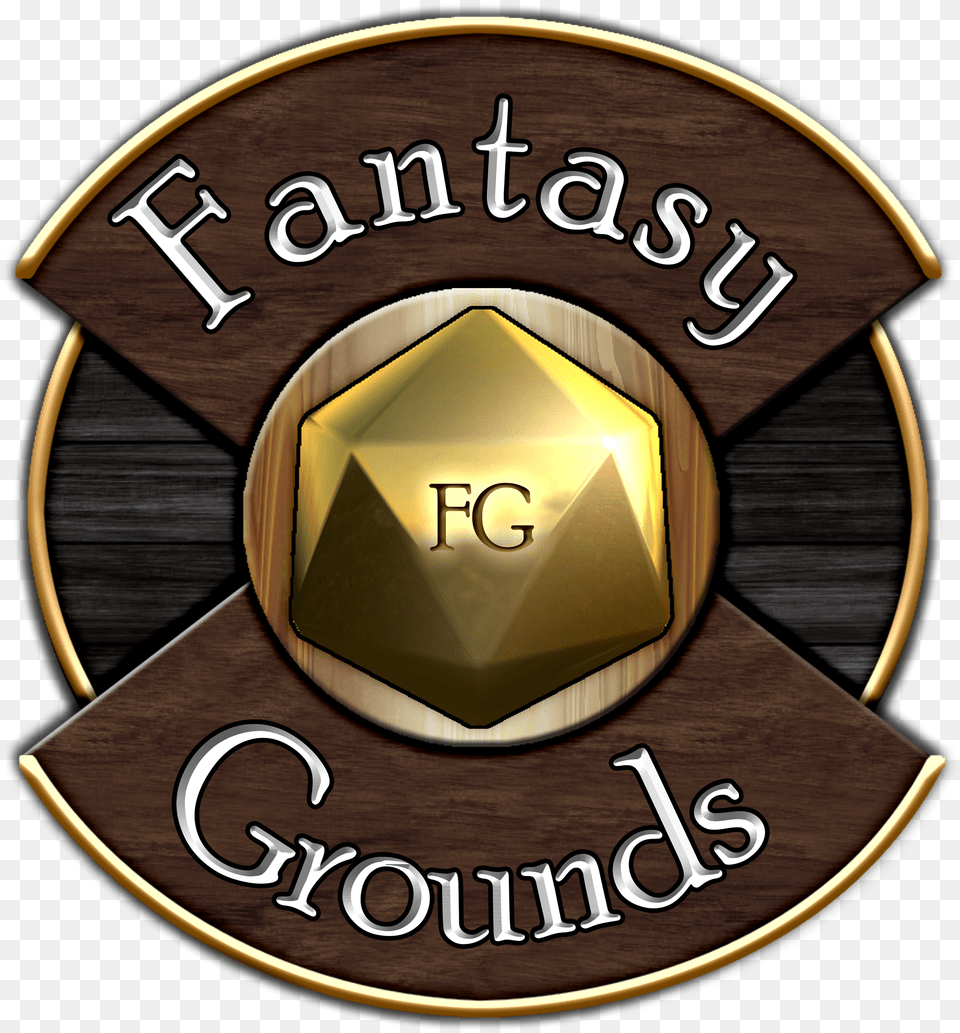 Mod Virtual Tabletop Fantasy Grounds Logo, Badge, Symbol, Disk Free Png