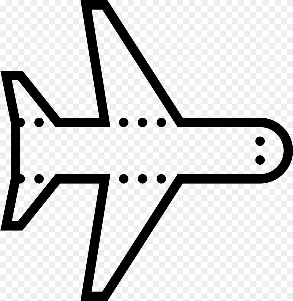 Modalit Aereo Attiva Icon Airplane, Gray Free Png