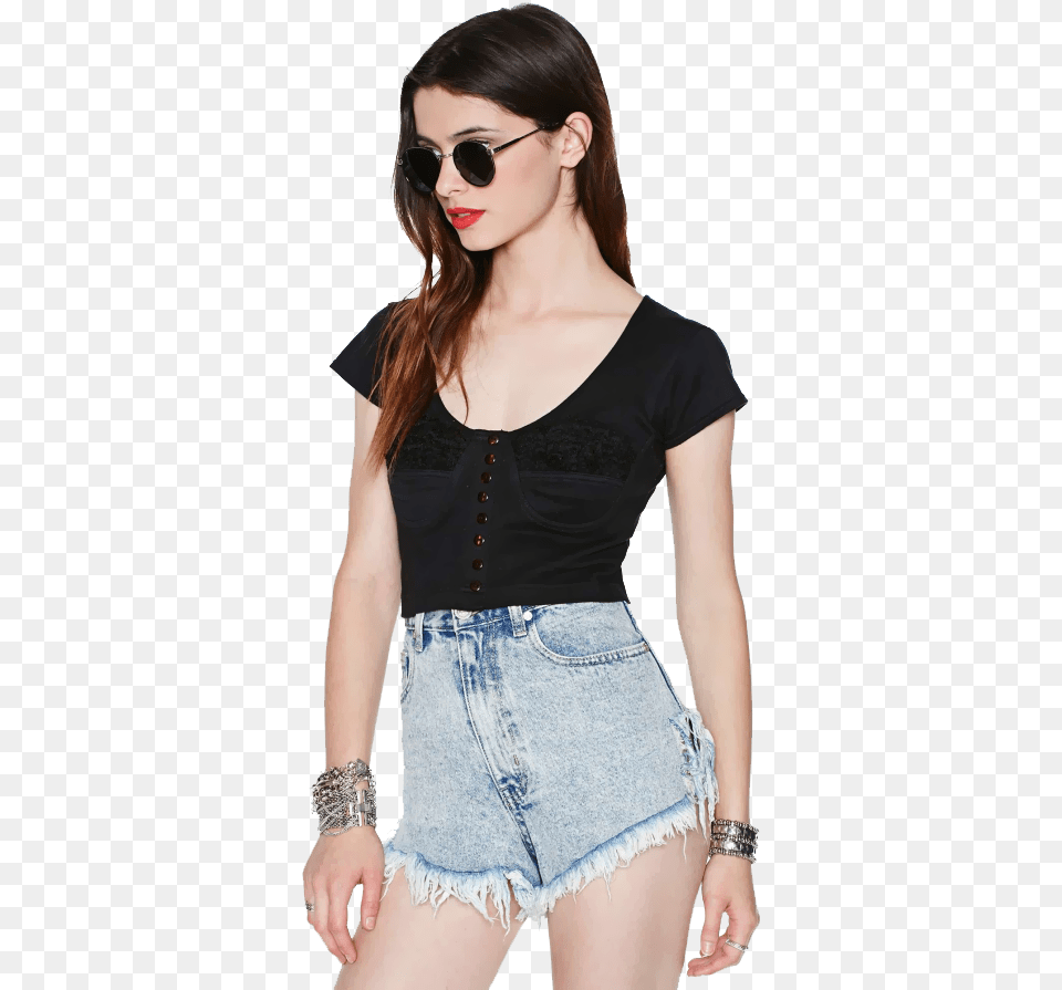 Model, Blouse, Clothing, Shorts, Adult Png