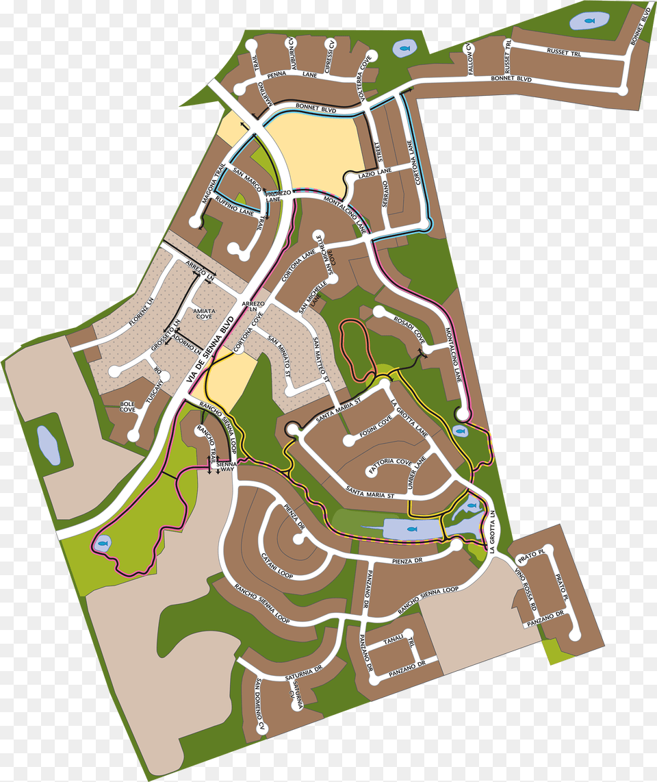 Model Homes Rancho Sienna Community Map, Neighborhood, Chart, Plot, Diagram Free Transparent Png