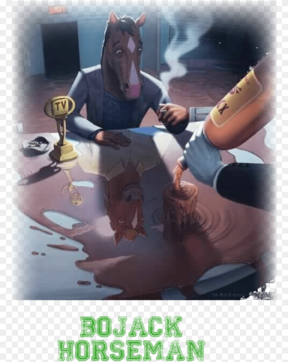 Model Image Graphic Image Bojack Horseman Depressed, Book, Comics, Publication, Adult Free Png