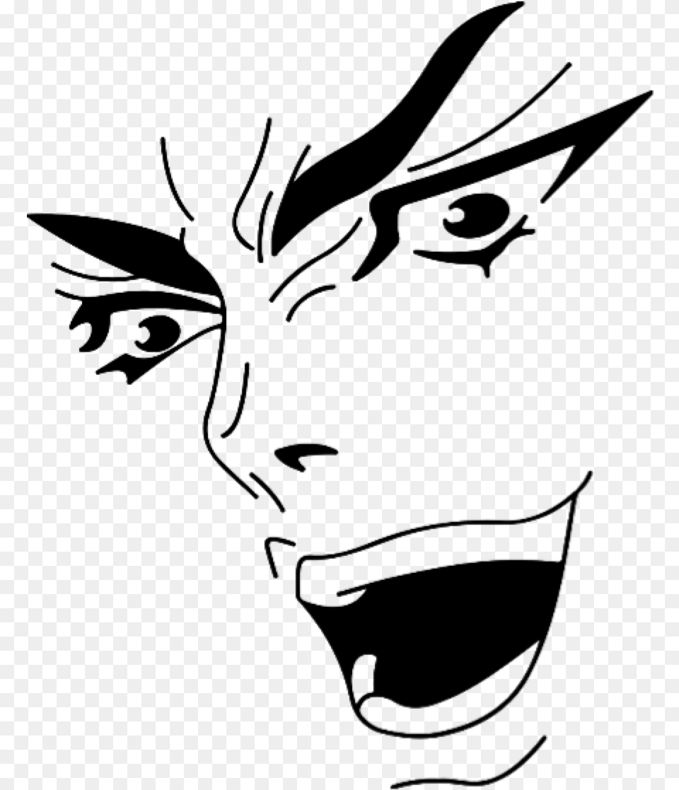 Model Graphic Dio Brando Face, Stencil, Art, Drawing, Person Png Image