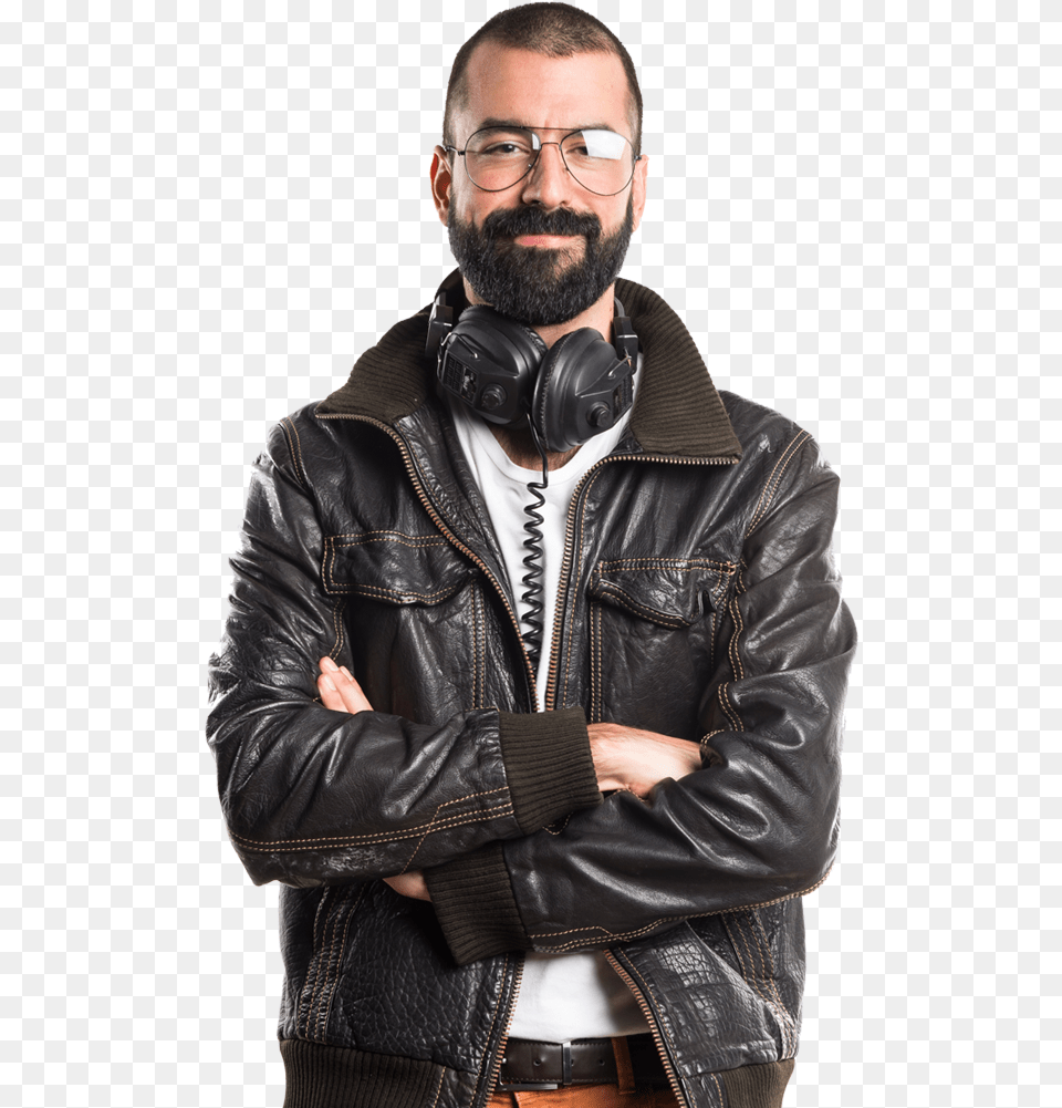 Model M 1b Leather Jacket, Clothing, Coat, Person, Adult Png Image