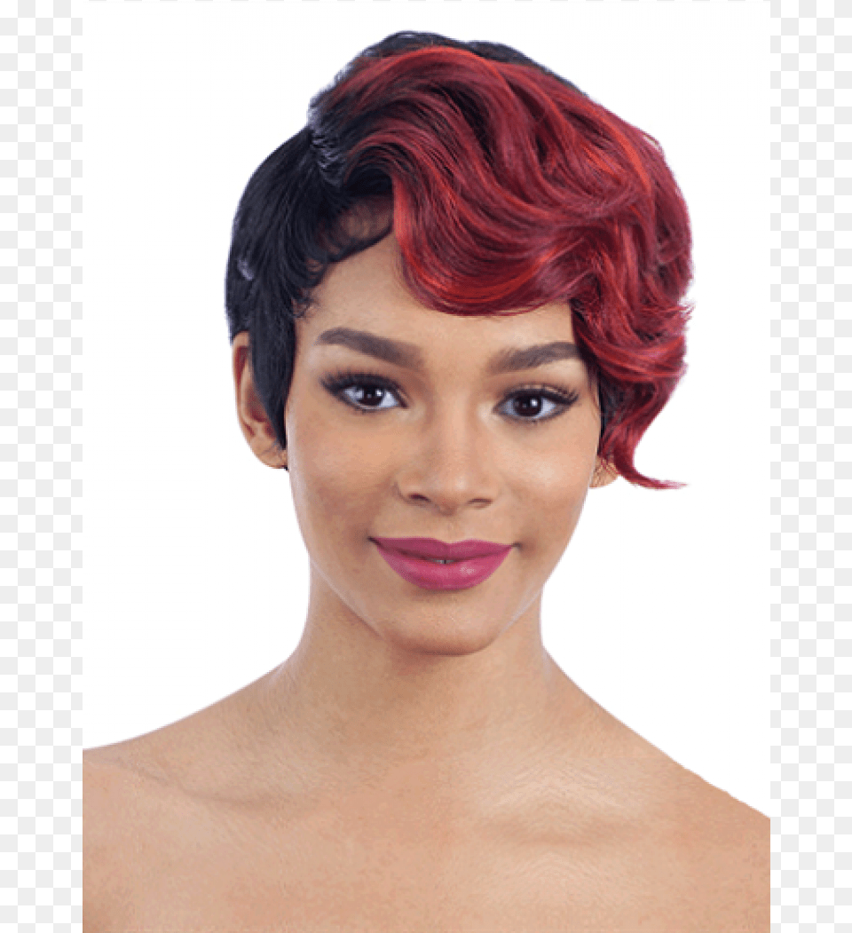 Model Model Clean Cap Wig Number Model Model Synthetic Wig Clean Cap Number 13, Adult, Female, Person, Woman Png Image