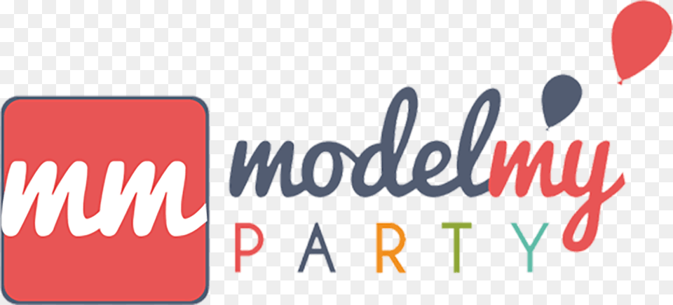 Model My Party, Text, Logo, Balloon Free Png Download