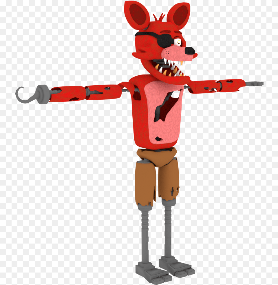 Model No Pants Textures Yet Fnaf 1 Foxy Model Wip Cartoon, Person Free Png Download