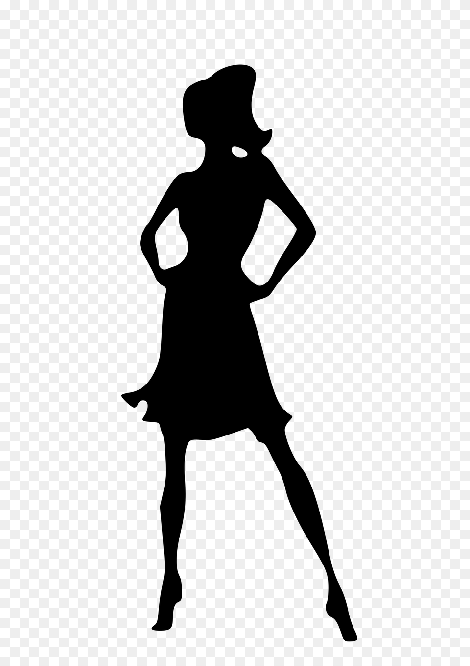 Model Runway Clipart, Silhouette, Person, Dancing, Leisure Activities Png Image