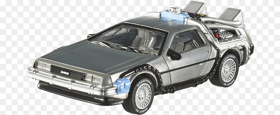 Model Samochodu Back To The Future Hot Wheels Diecast Delorean Back To The Future, Car, Transportation, Vehicle, Machine Free Png Download