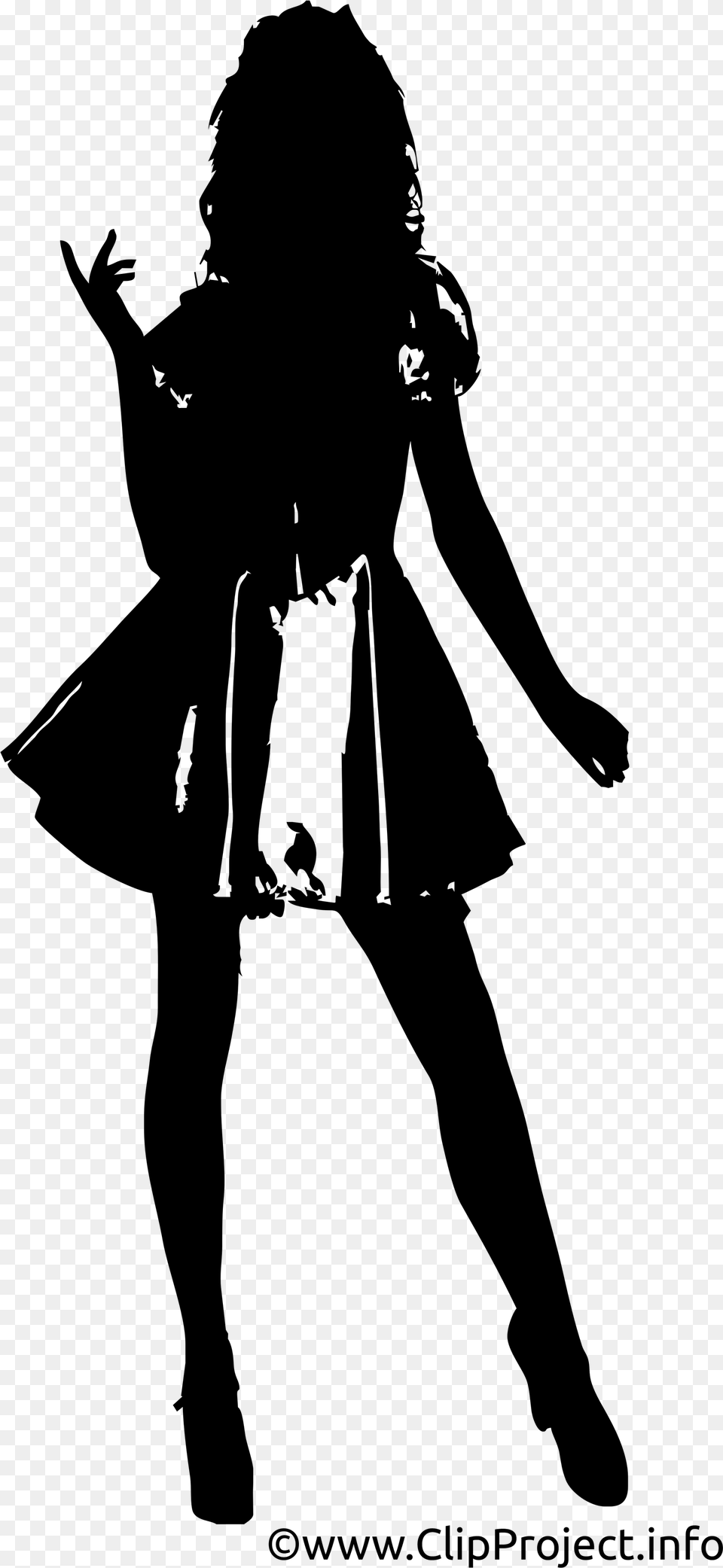 Model Silhouette Fashion Model Silhouette, Gray Free Transparent Png