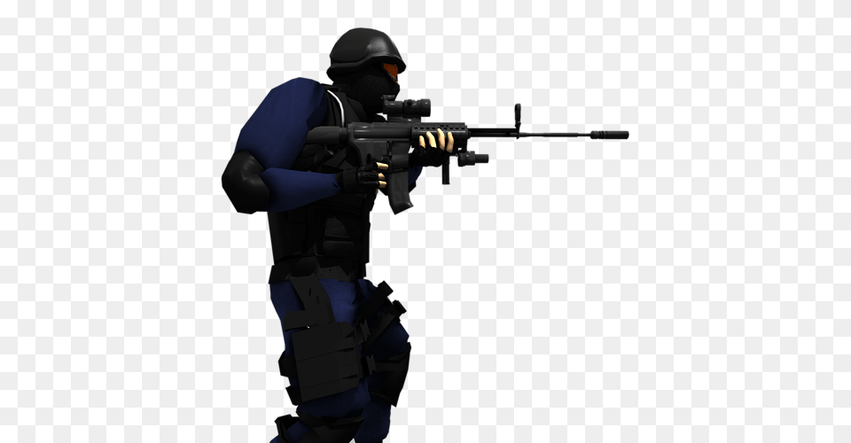 Model Swat Member Cgtrader, Firearm, Gun, Rifle, Weapon Png Image