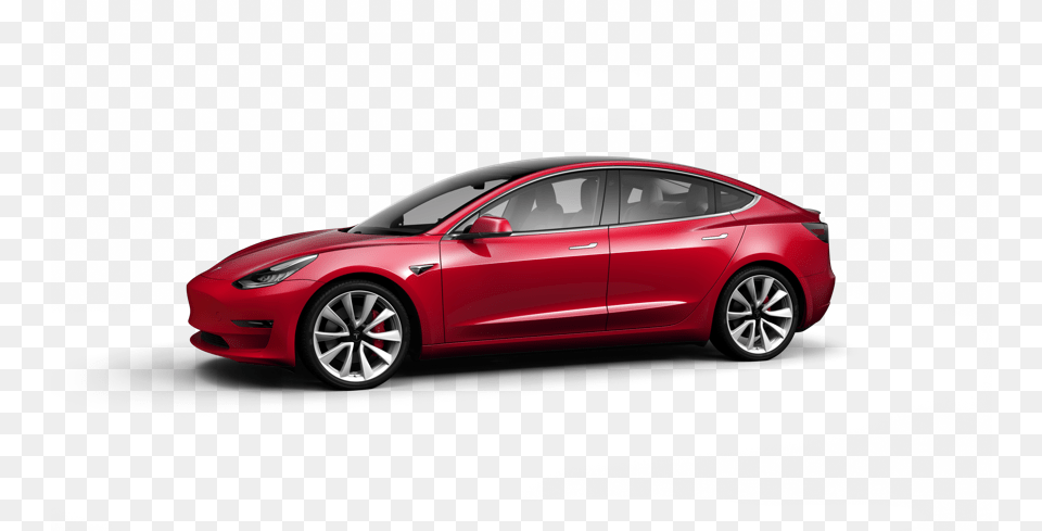 Model Tesla, Car, Vehicle, Sedan, Transportation Png Image