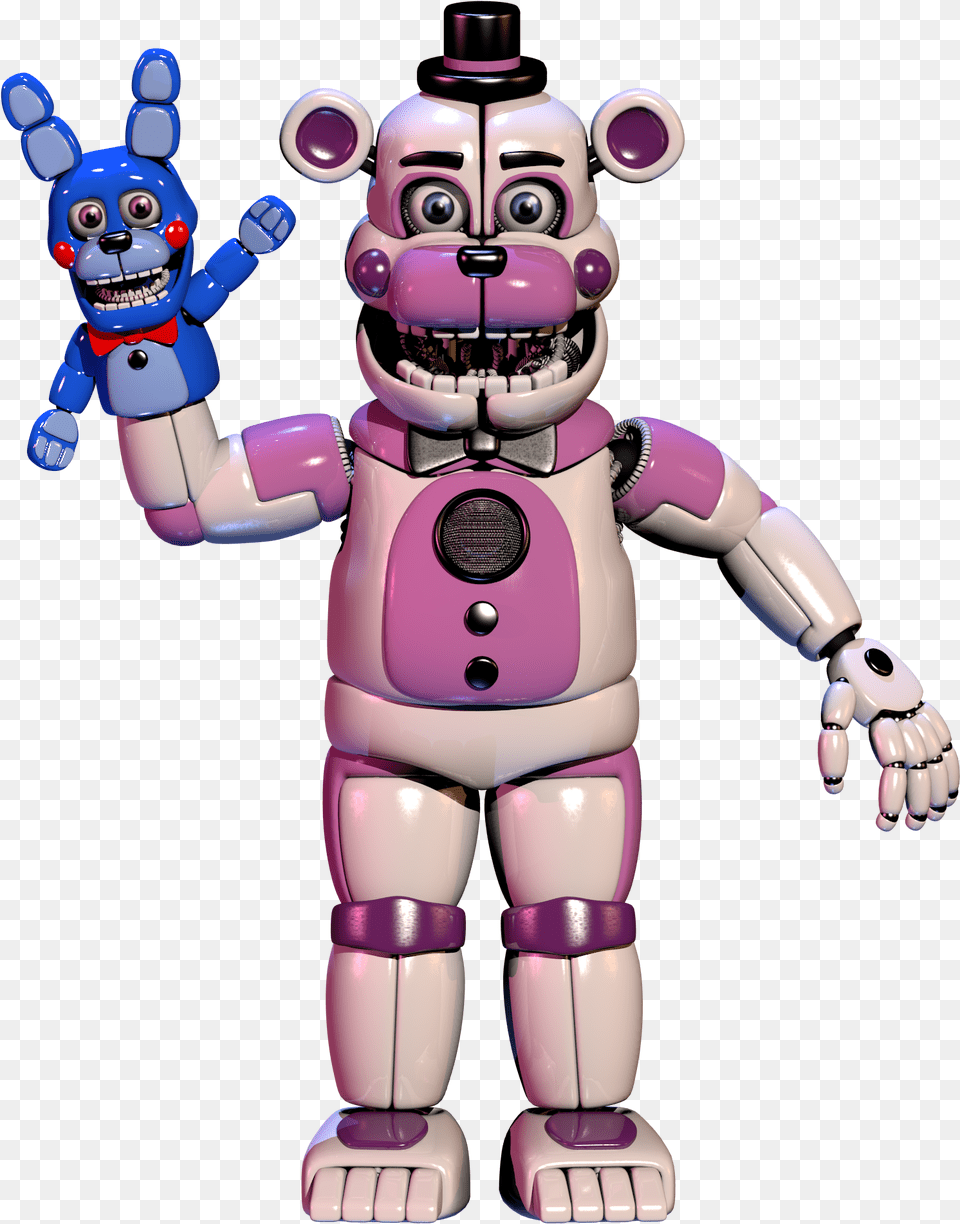 Modelfuntime Freddy V4 Fnaf Anniversary Funtime Freddy, Robot, Toy, Baby, Person Png