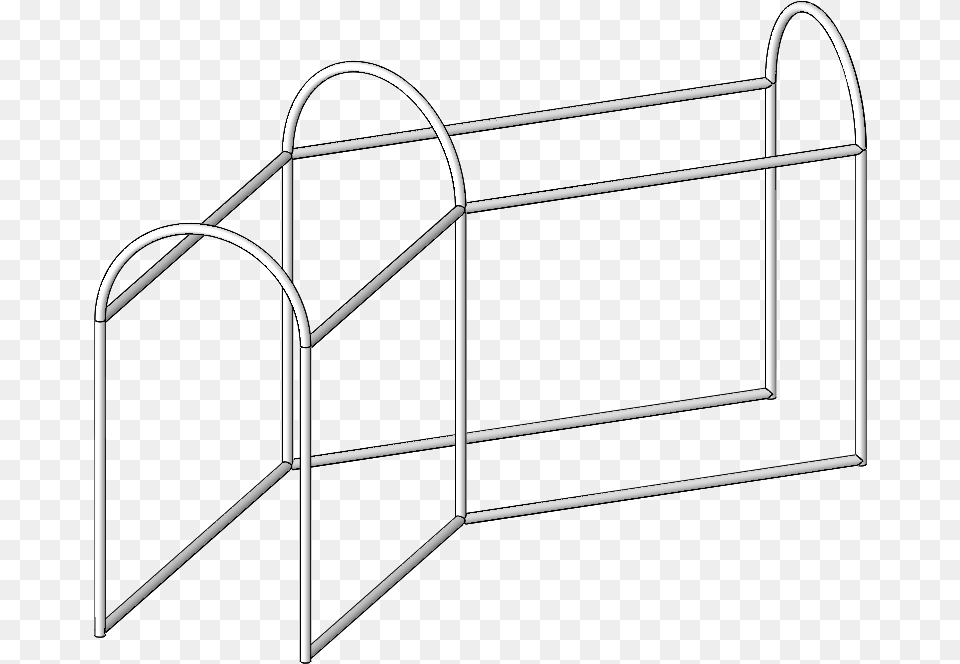 Modeling Challenge Weldment Line Art, Fence, Handrail Png Image