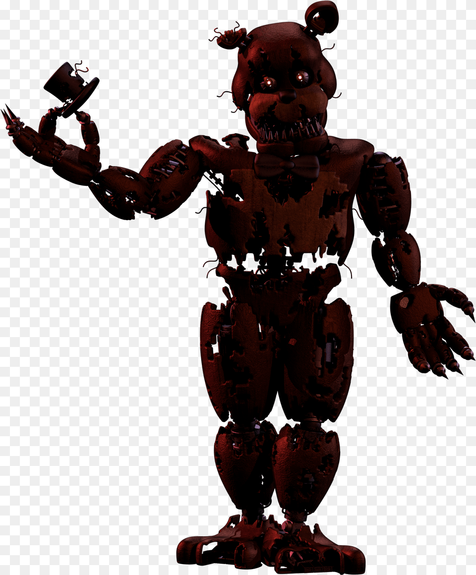 Modelnightmare Fnaf 4 Nightmare Freddy, Baby, Person, Robot Png