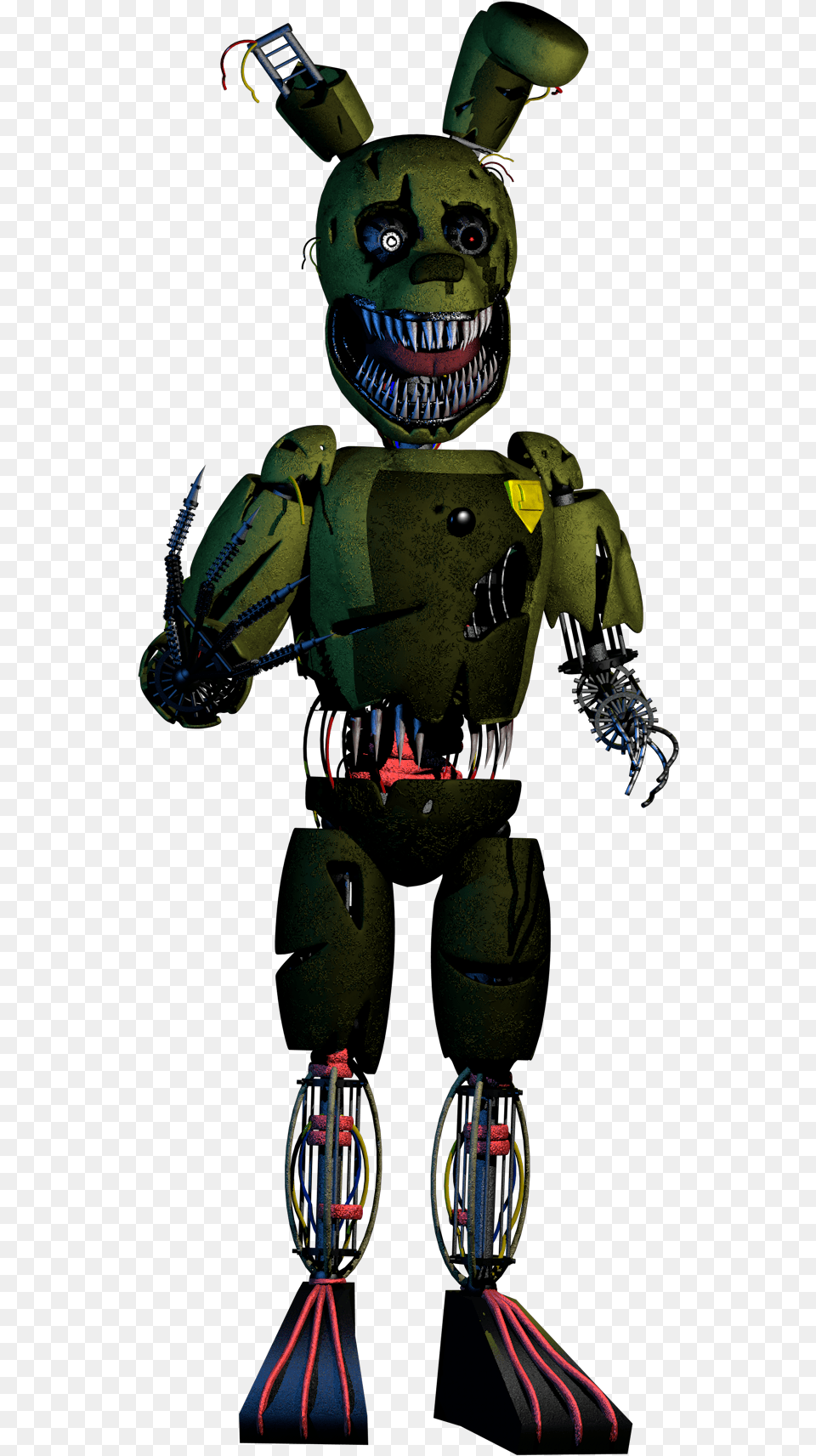 Modelnightmare Springtrap Nightmare Wspringtrap, Person, Robot, Face, Head Free Transparent Png