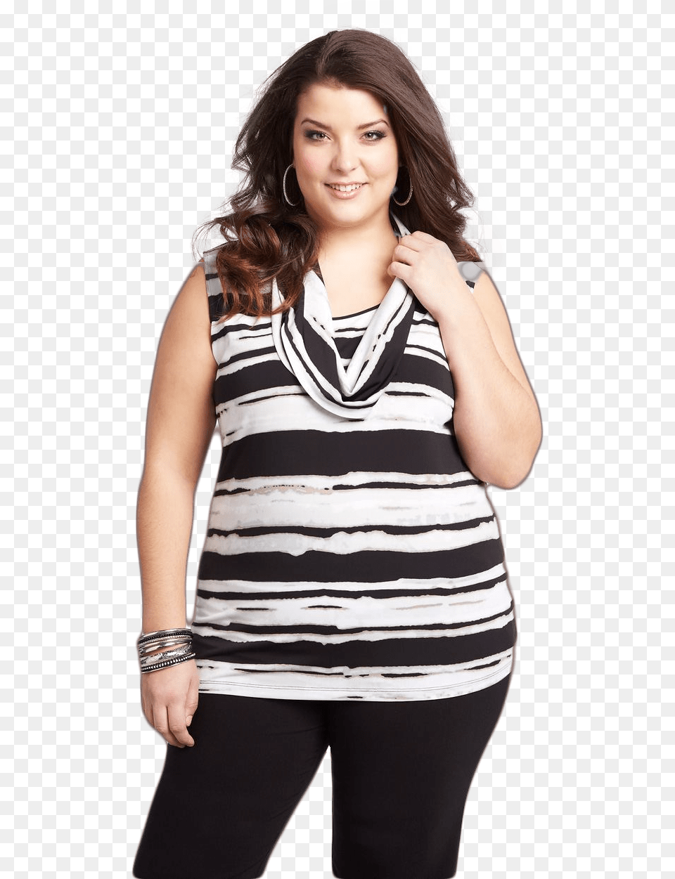 Modelo Plus Size Advertising, Blouse, Clothing, Woman, Adult Free Png Download