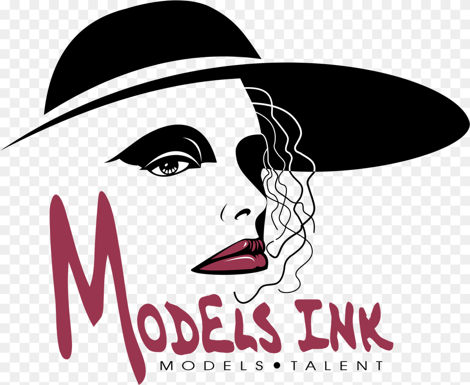 Models Ink Logo Transparent Illustration, Adult, Female, Person, Woman Free Png