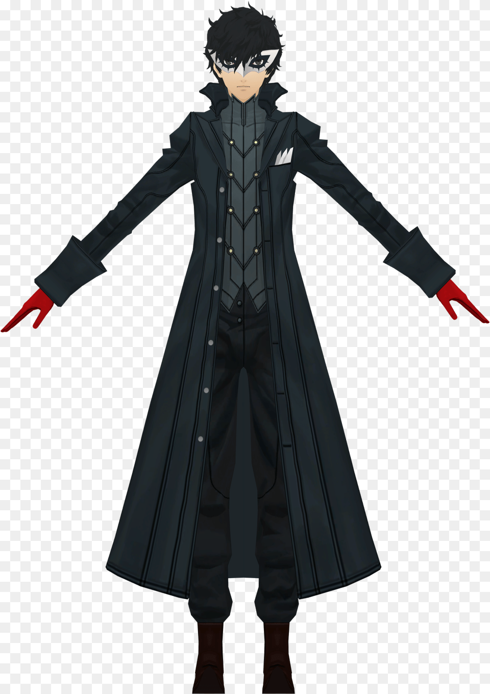 Modelsaber Joker Persona, Clothing, Coat, Person, Overcoat Png Image