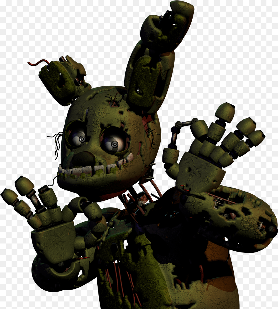 Modelspringtrap Scrap Trap Fnaf 6 Full Body, Robot, Machine, Wheel Png Image