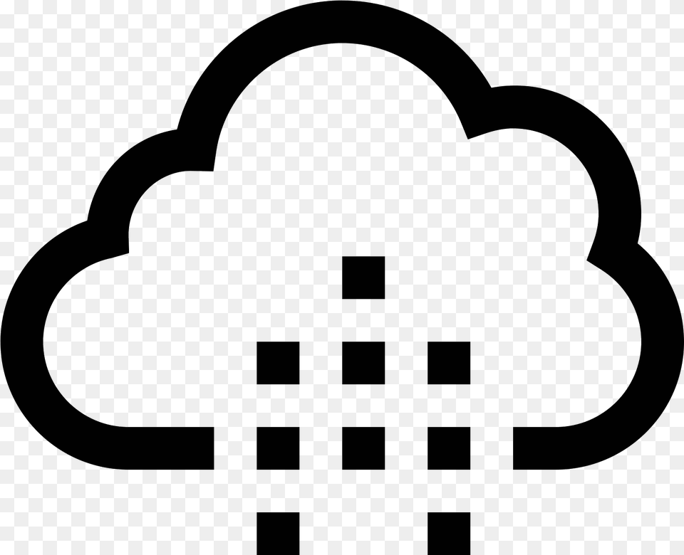 Moderate Rain Icon Sad Cloud, Gray Free Transparent Png