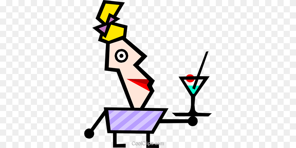 Modern Art Guy Royalty Vector Clip Art Illustration, Alcohol, Beverage, Cocktail Png