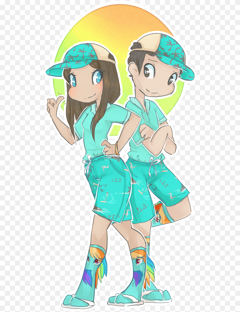 Modern Arti Drew This And A Friend Told Me I Should Ethan And Hila Fan Art, Book, Comics, Publication, Baby Free Png Download