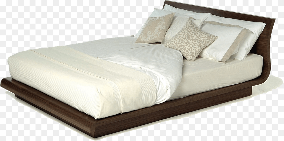 Modern Bed Transparent Bed With Mattress, Cushion, Furniture, Home Decor, Pillow Free Png