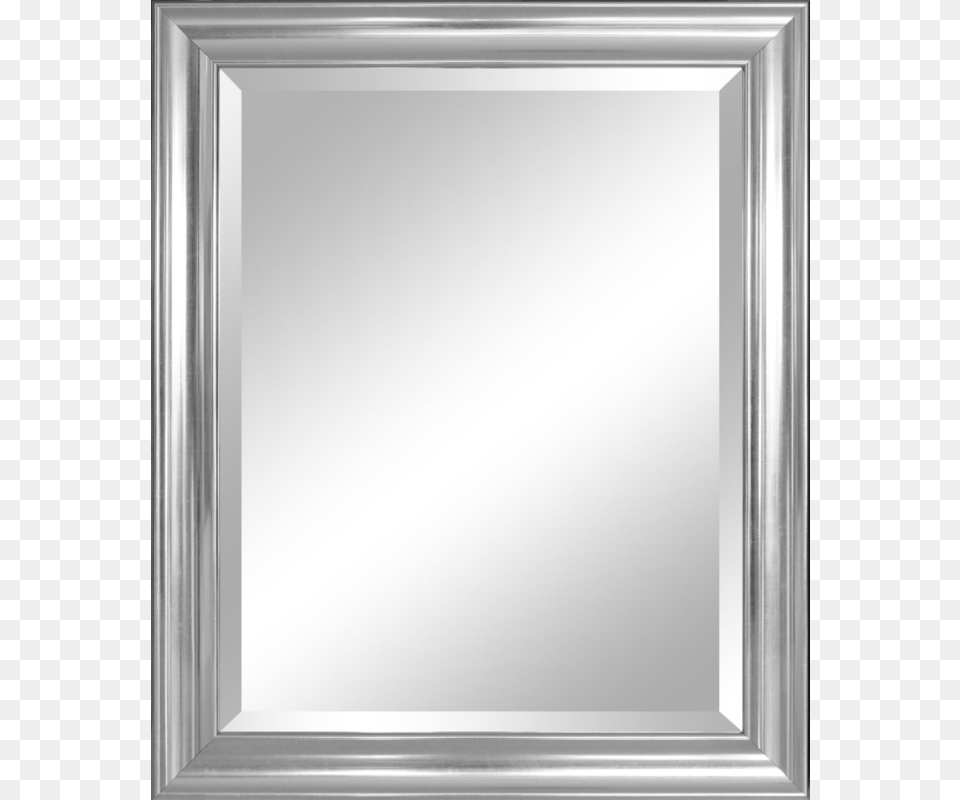 Modern Beveled Glass Wall Mirror Silver 1 Zpsiwjccjio, White Board Free Png Download