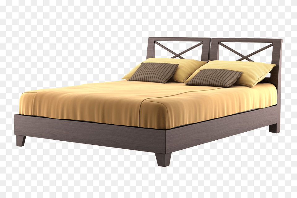 Modern Brown Bed, Furniture, Bedroom, Indoors, Room Free Png Download