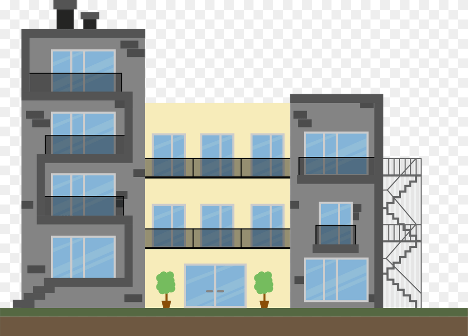 Modern Building Clipart, City, Architecture, Housing, Condo Free Png Download