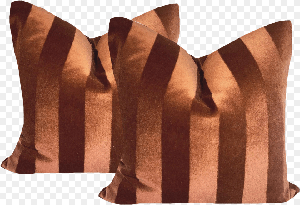 Modern Burnt Orange Tone A Pair Leather, Cushion, Home Decor, Pillow, Adult Png Image