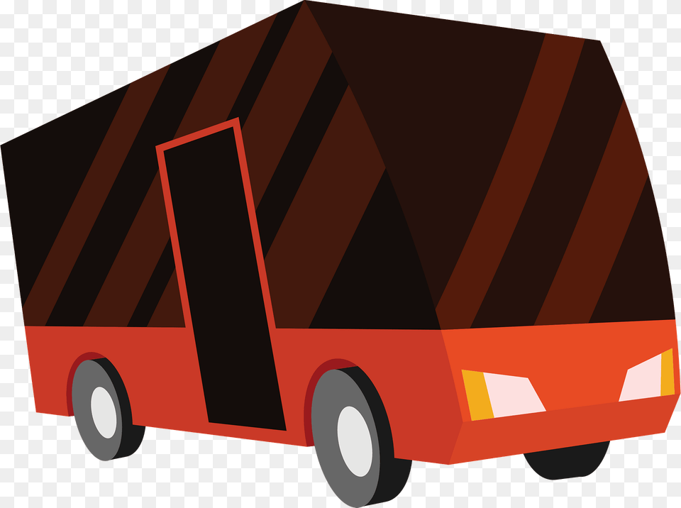 Modern Bus Clipart, Moving Van, Transportation, Van, Vehicle Png Image