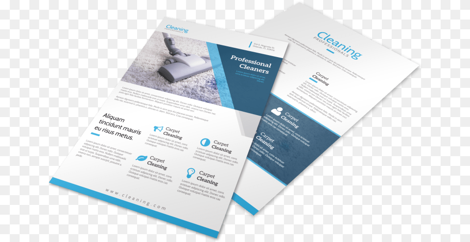 Modern Carpet Cleaning Flyer Template Preview Brochure, Advertisement, Poster, Business Card, Paper Png