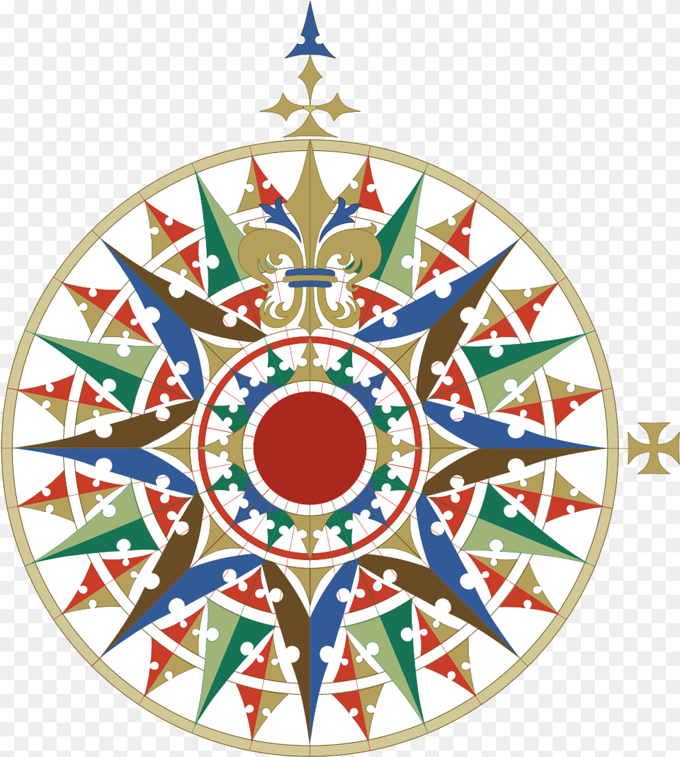 Modern Compass Rose Png Image
