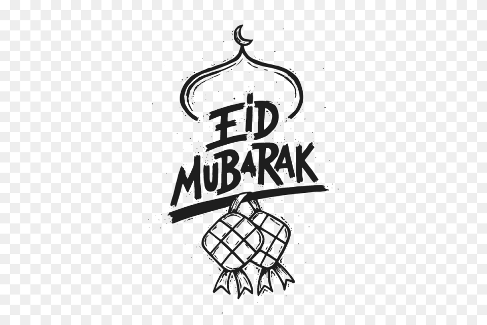 Modern Eid Mubarak Doodle Banner And Card Illustration Ramadan, Stencil, Logo, Electronics, Hardware Free Transparent Png