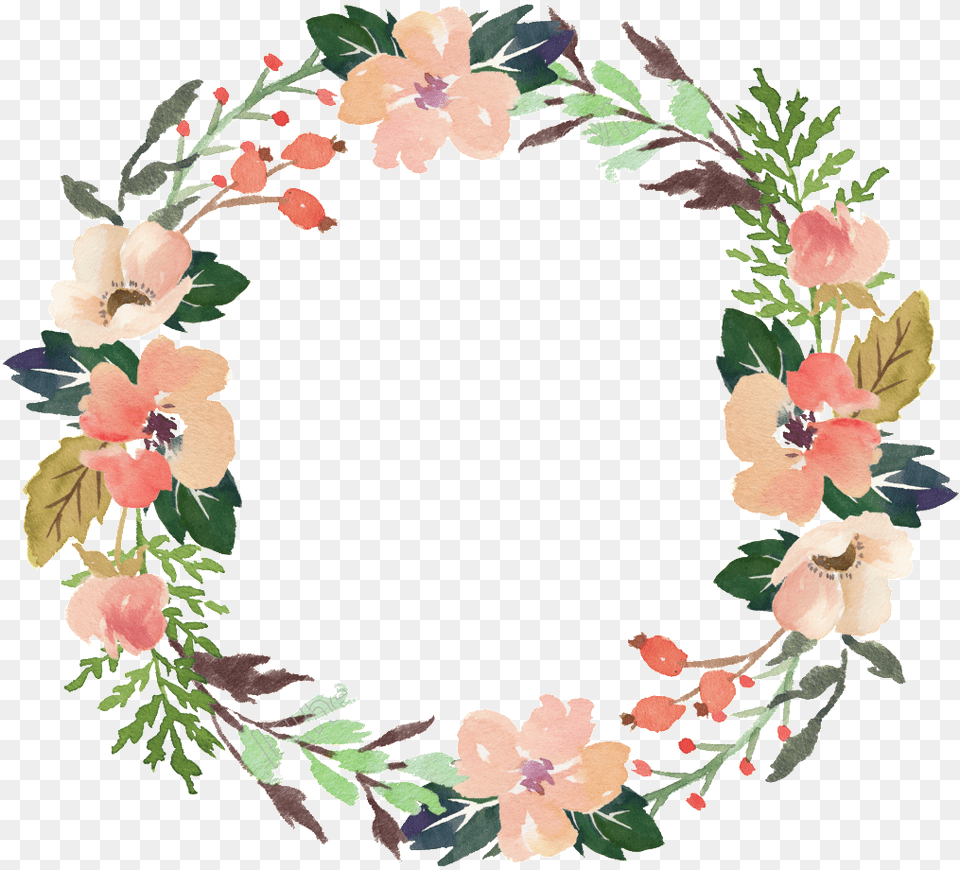 Modern Floral Garland Pic Mart Transparent Background Flower Wreath Clipart, Art, Floral Design, Graphics, Pattern Free Png