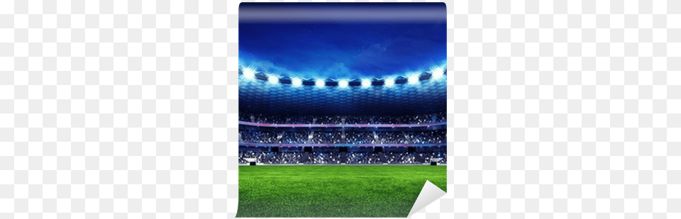 Modern Football Stadium With Fans In The Stands Wall Wh Candy Personalized Super Bowl Themed Stadium, Architecture, Arena, Building, People Png Image