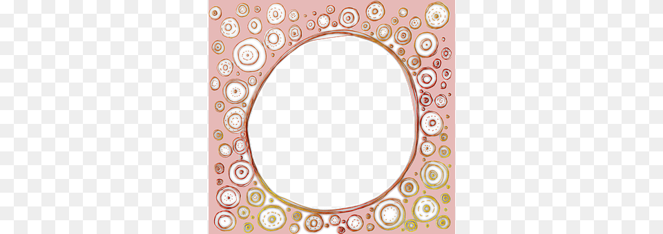 Modern Frame Pink Design Vector Frame Deco Modern Pink Frame, Oval, Pattern, Disk Png Image