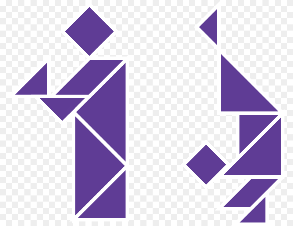 Modern Geometric Heart, Purple, Symbol Png