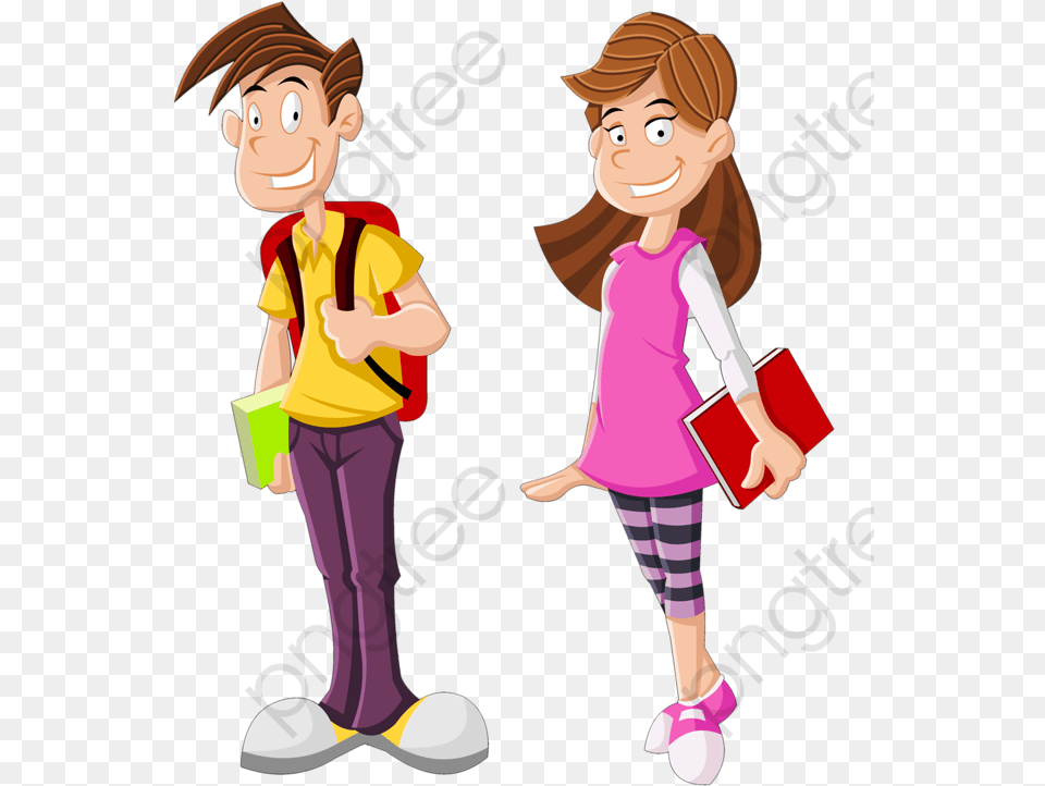 Modern High School Students Students Clipart High School High School Student Clipart, Female, Child, Person, Girl Png Image
