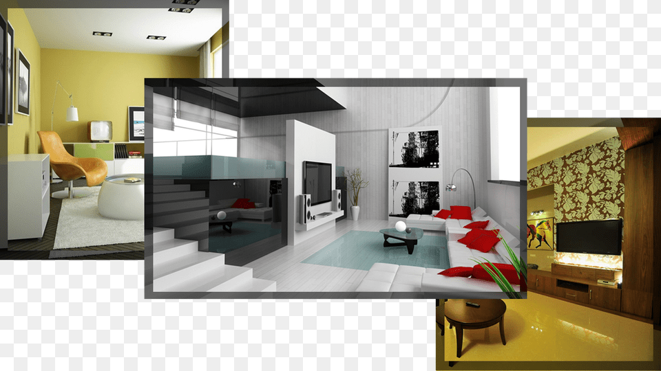 Modern Home Canvas Wall Art Print, Architecture, Room, Living Room, Interior Design Free Png