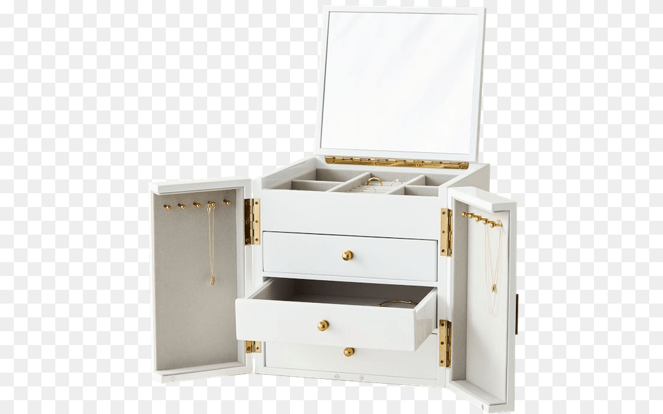 Modern Jewelry Box Canada, Cabinet, Drawer, Furniture, White Board Free Png Download