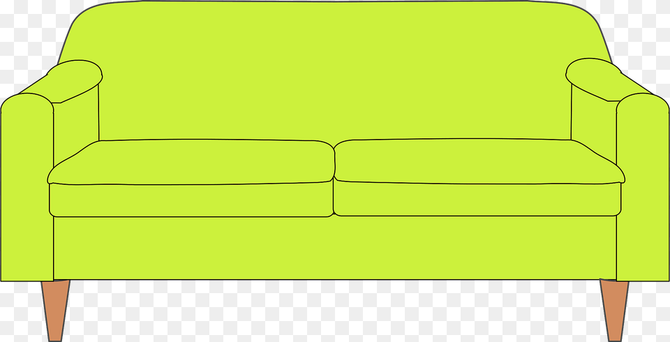 Modern Lime Green Sofa Clipart, Couch, Furniture, Chair, Armchair Free Png Download