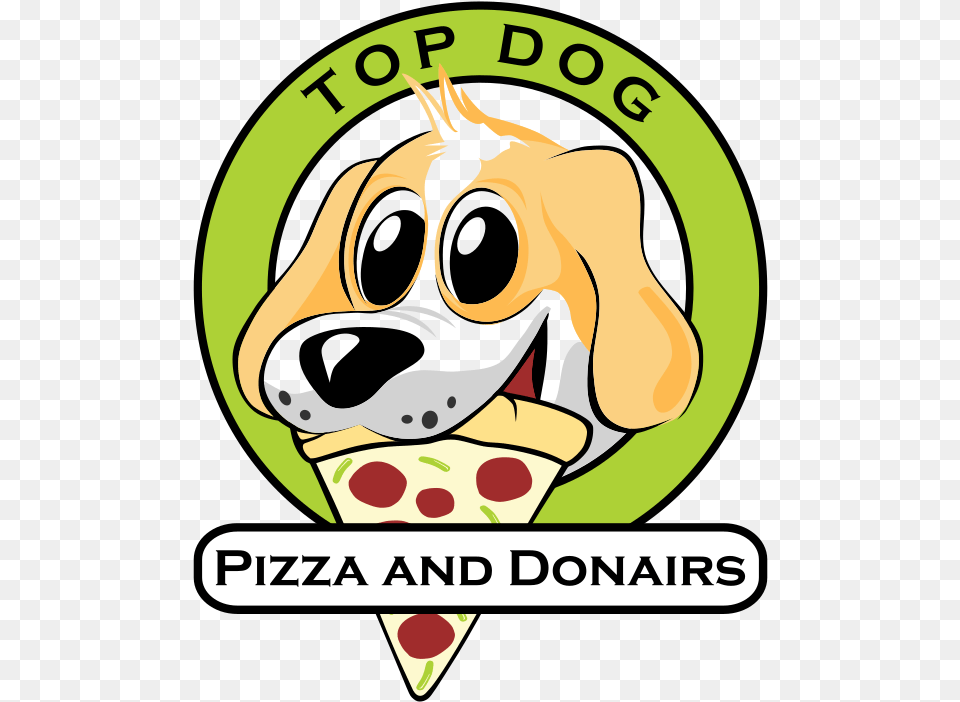 Modern Logo Design For Top Dog Pizza Cartoon, Food, Ice Cream, Cream, Dessert Png Image