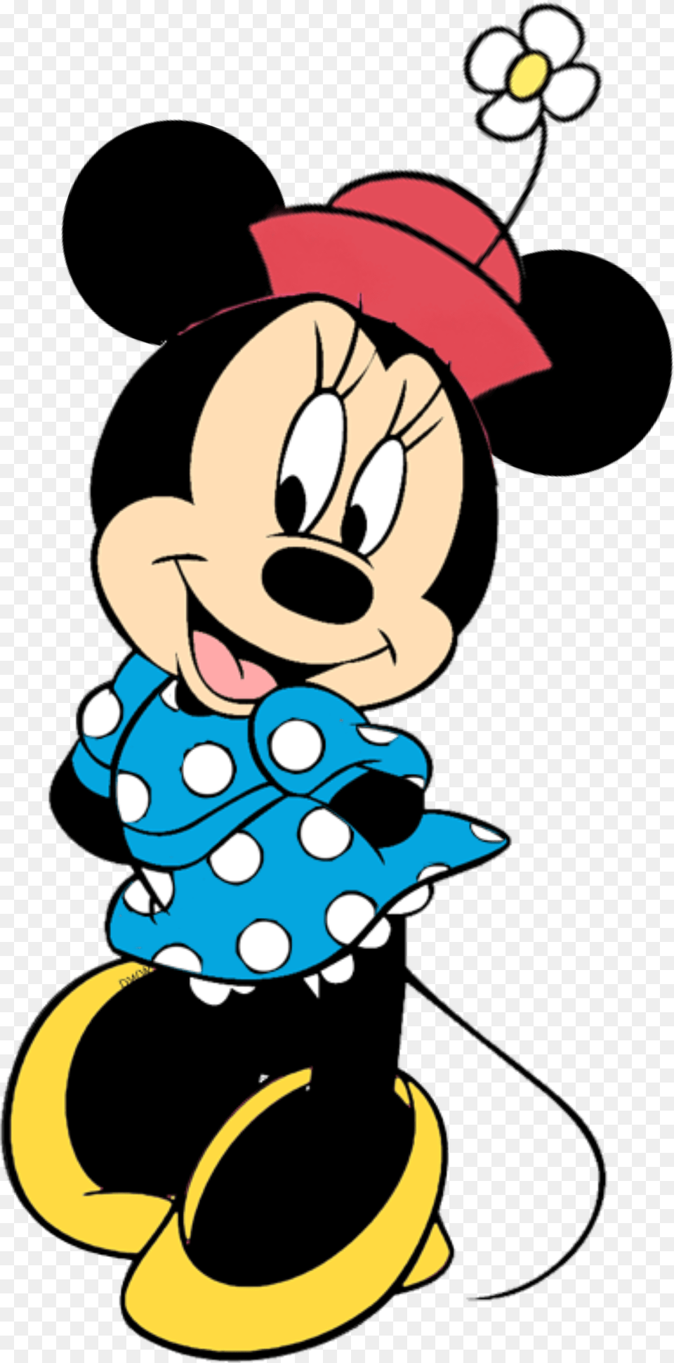 Modern Minnie Mouse With The Classic Dress Https Red Minnie Mouse, Cartoon, Baby, Person, Head Free Png